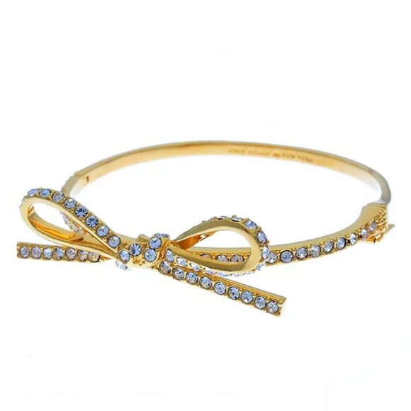 Kate Spade Bangle Bracelet Gold clear Woman Authentic Used